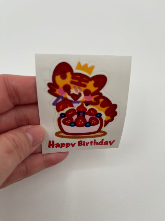 Bubble "Happy Birthday" Sticker