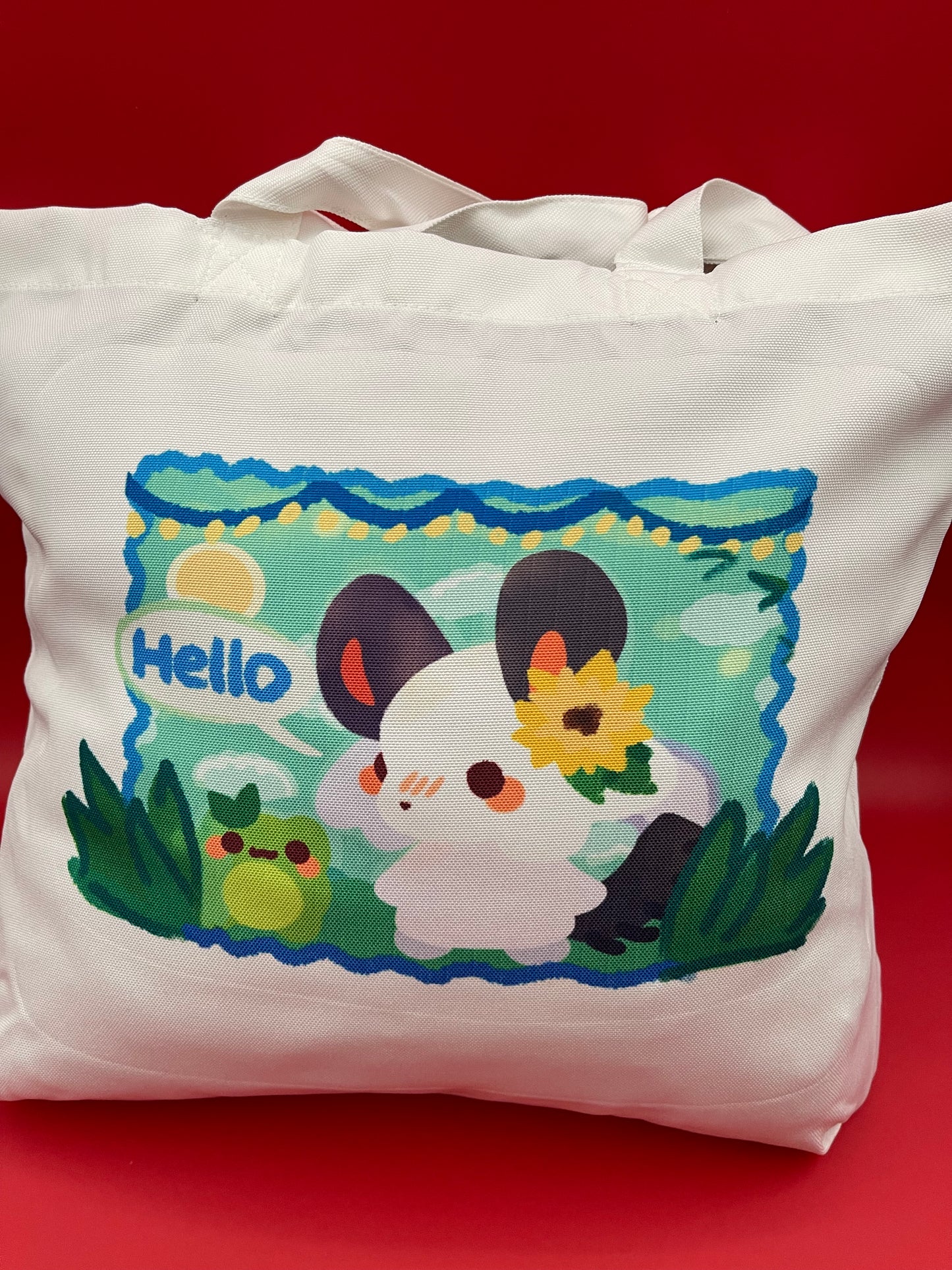 Mimi & Frog Friend Tote Bag