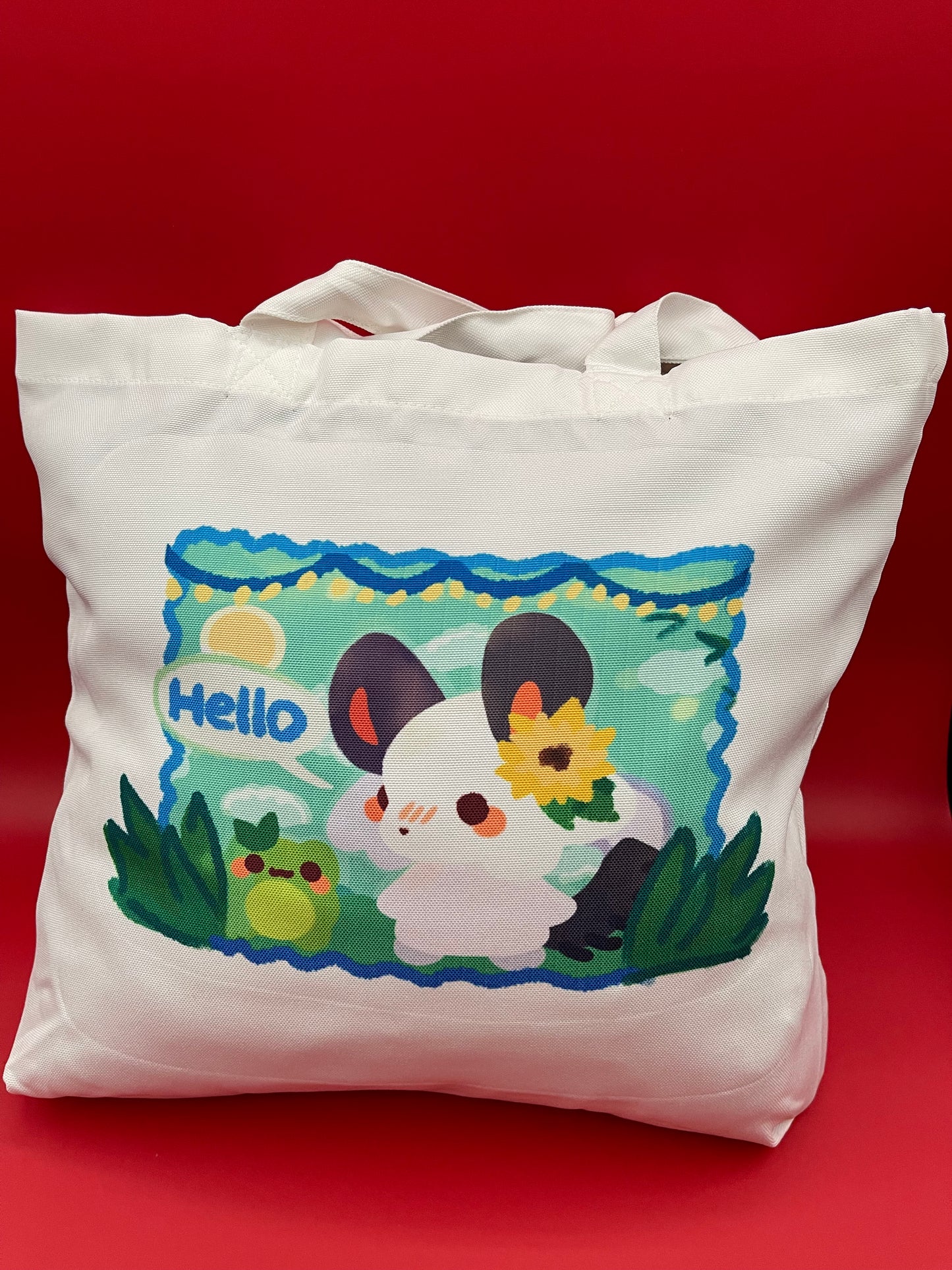 Mimi & Frog Friend Tote Bag