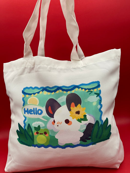 Mimi & Frog Friend Tote Bag