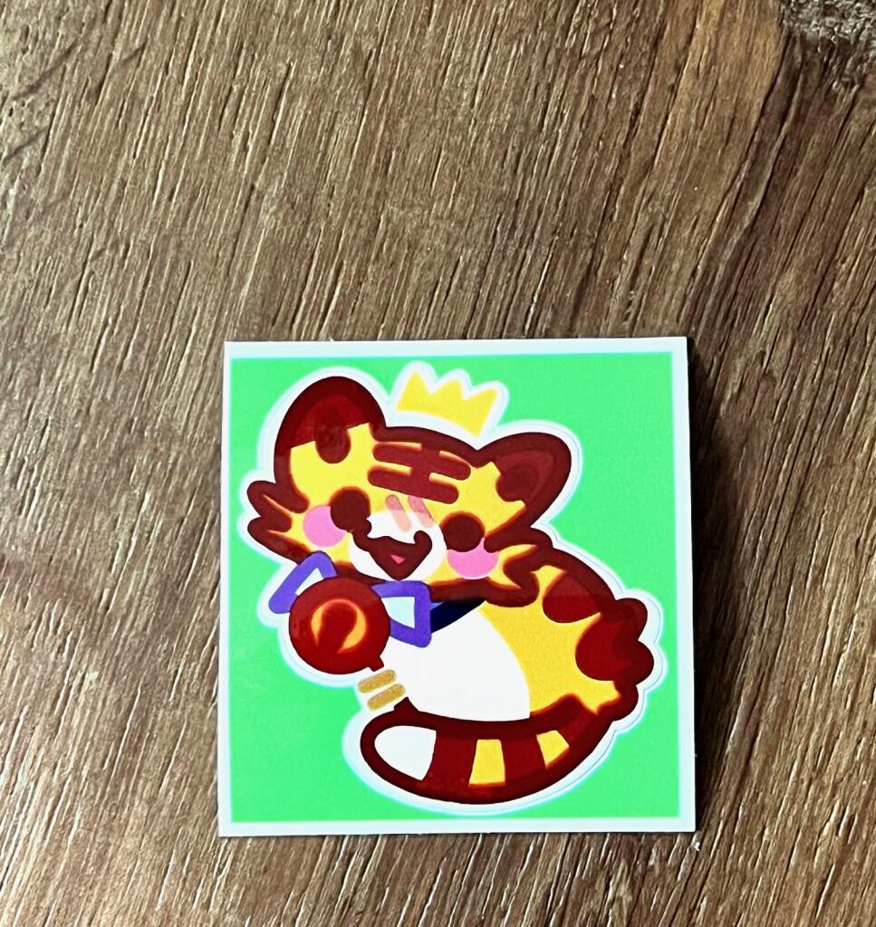 Bubble the Tiger Sticker