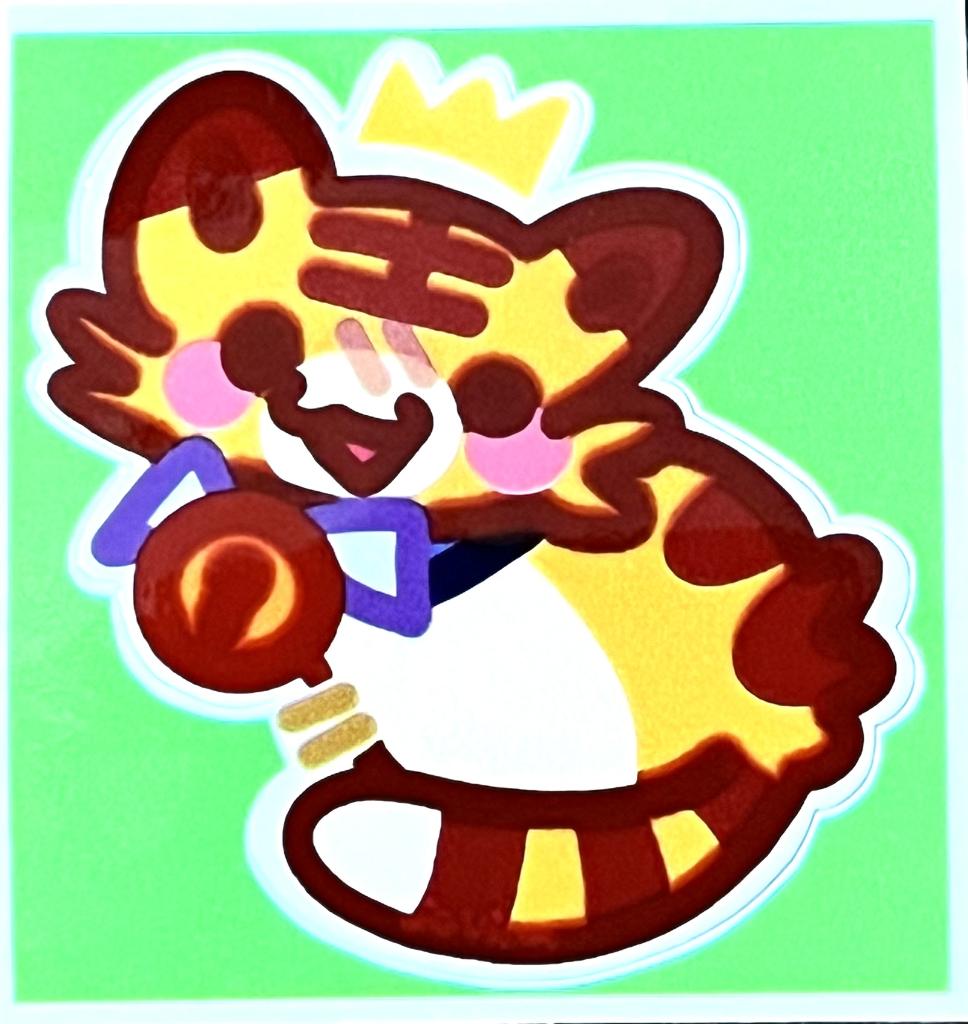 Bubble the Tiger Sticker