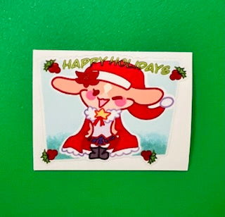 Holiday Rabbit sticker