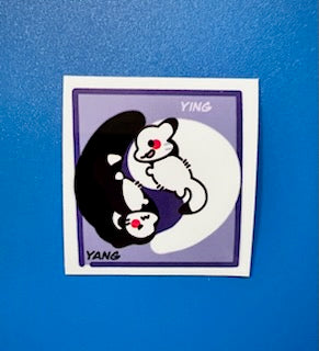 Ying & Yang Cats Sticker