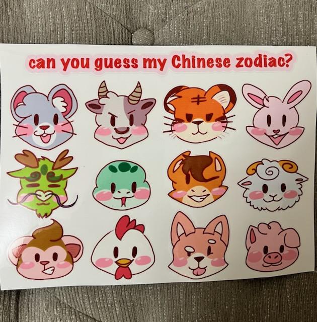 Zodiac Sticker Sheet