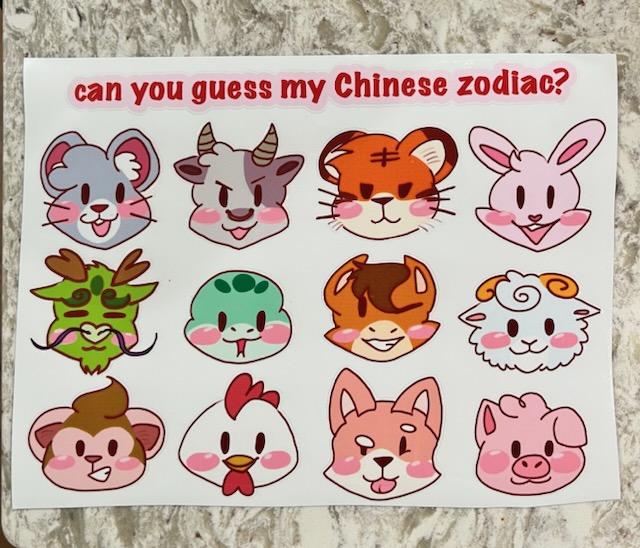 Zodiac Sticker Sheet